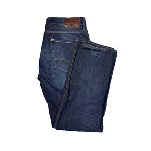 Hugo Boss Orange Mens Jeans 36x32 Dark Wash Button Fly Straight Leg Denim